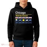 Chicago Erratic 5 Day Weather Forecast Kids Hoodie thumb 4