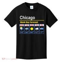 Chicago Erratic 5 Day Weather Forecast Kids T-Shirt thumb 0