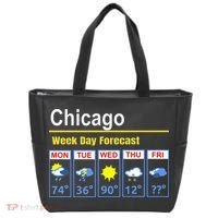 Chicago Erratic 5 Day Weather Forecast Tote Bag thumb 0