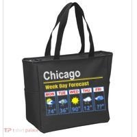 Chicago Erratic 5 Day Weather Forecast Tote Bag thumb 2