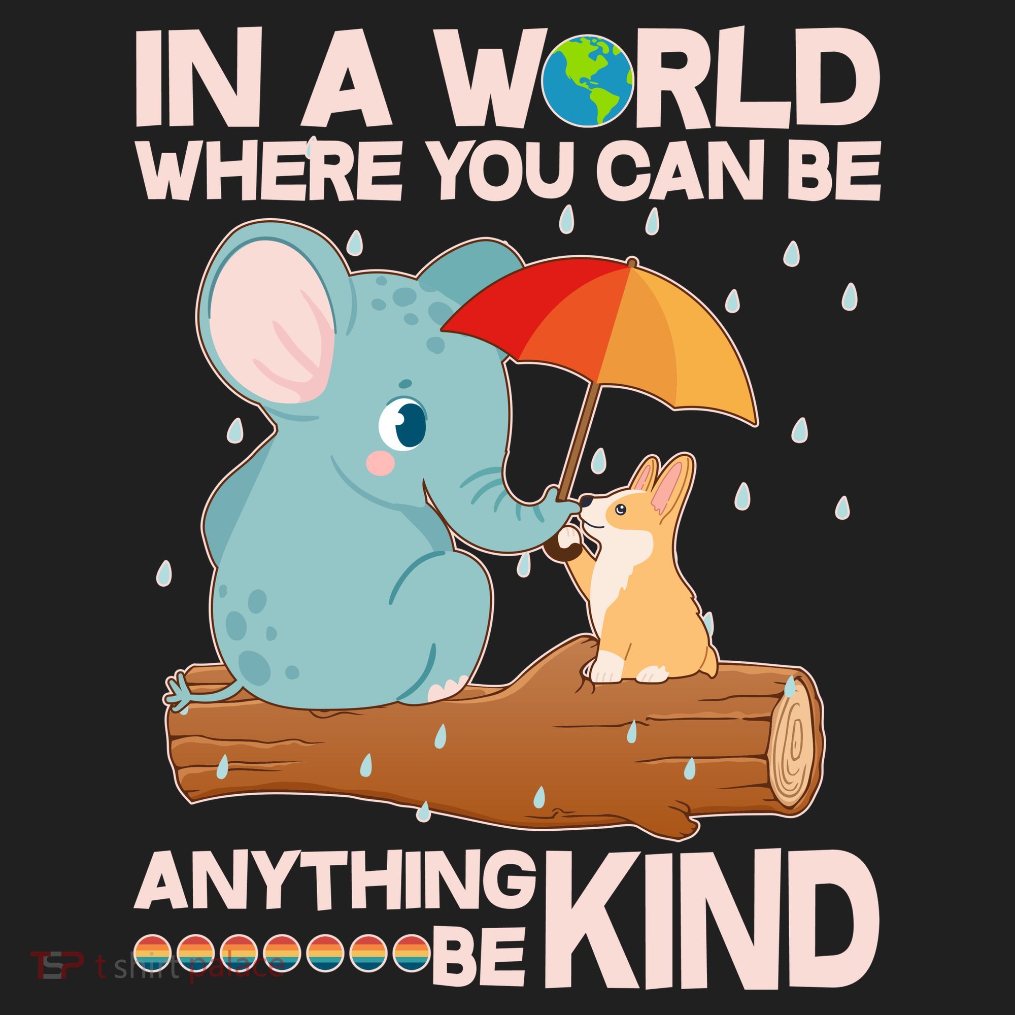 Cute Elephant And Corgi Be Kind Women's Sweatshirt