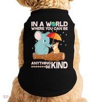 Cute Elephant And Corgi Be Kind Doggie Tank thumb 0