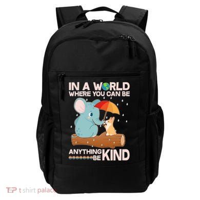 Cute Elephant And Corgi Be Kind Backpack