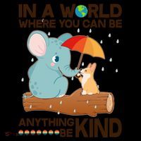 Cute Elephant And Corgi Be Kind Coffee Mug thumb 5