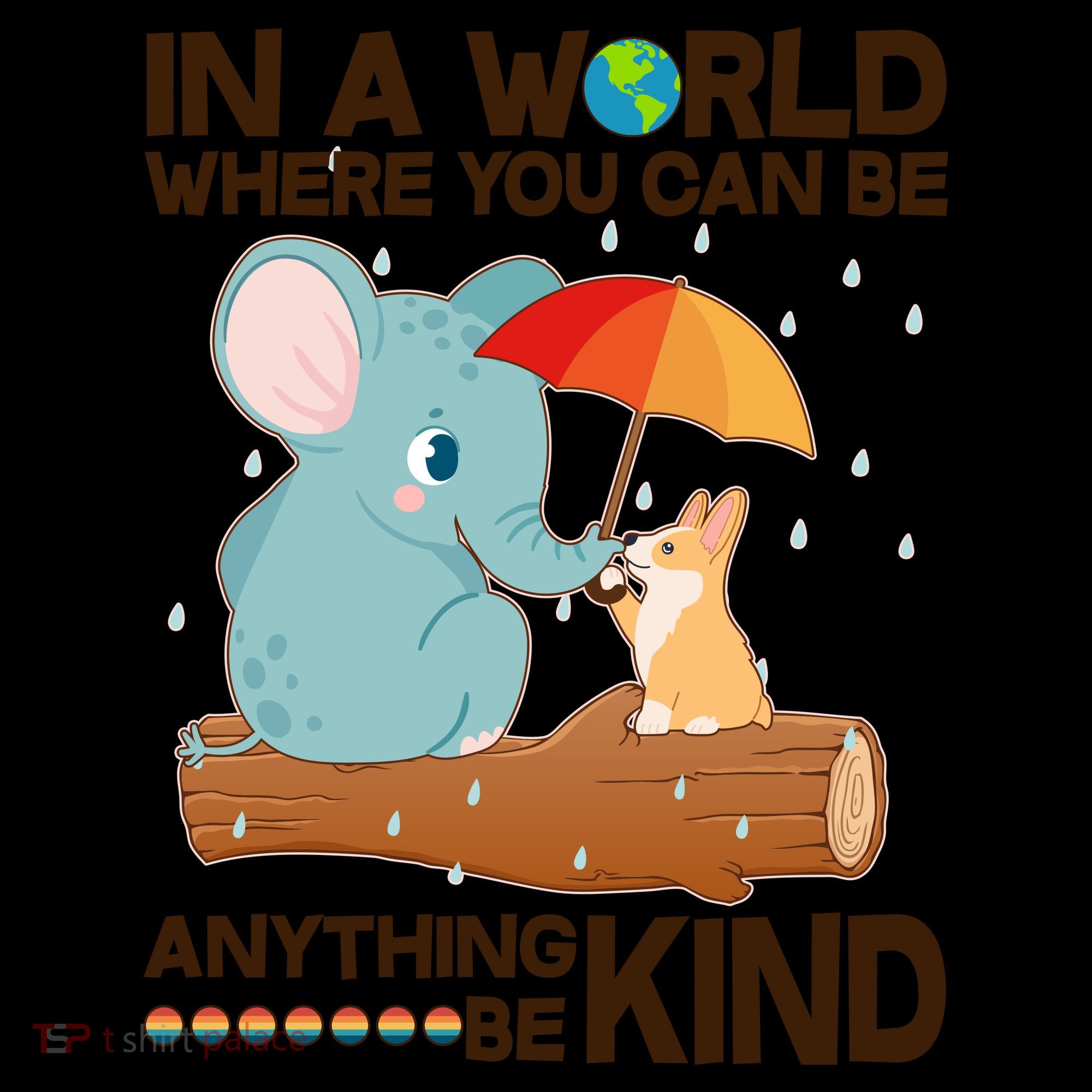 Cute Elephant And Corgi Be Kind Coffee Mug