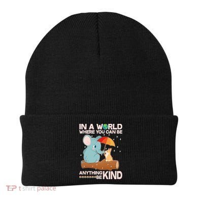 Cute Elephant And Corgi Be Kind Beanie