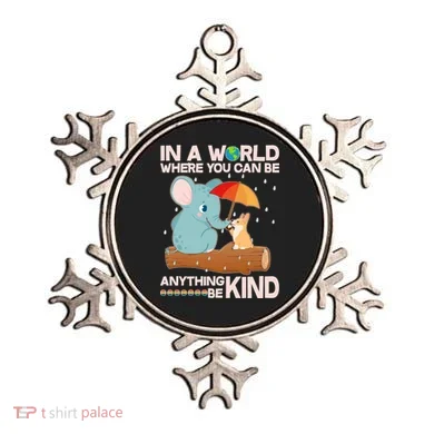 Cute Elephant And Corgi Be Kind Ornament