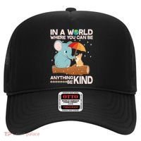 Cute Elephant And Corgi Be Kind Hat thumb 0