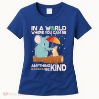 Cute Elephant And Corgi Be Kind Women's T-Shirt thumb 0