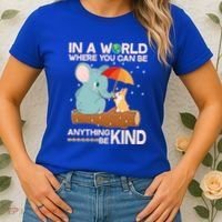 Cute Elephant And Corgi Be Kind Women's T-Shirt thumb 2