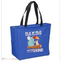 Cute Elephant And Corgi Be Kind Tote Bag thumb 2