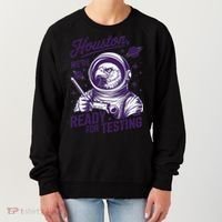 Cool Eagle Astronaut Houston Were Ready For Testing Teacher Women's Sweatshirt thumb 0