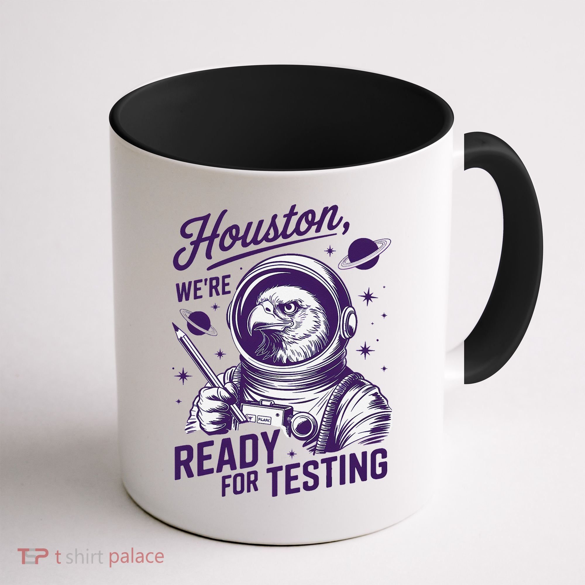 Cool Eagle Astronaut Houston Were Ready For Testing Teacher Coffee Mug