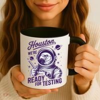 Cool Eagle Astronaut Houston Were Ready For Testing Teacher Coffee Mug thumb 3