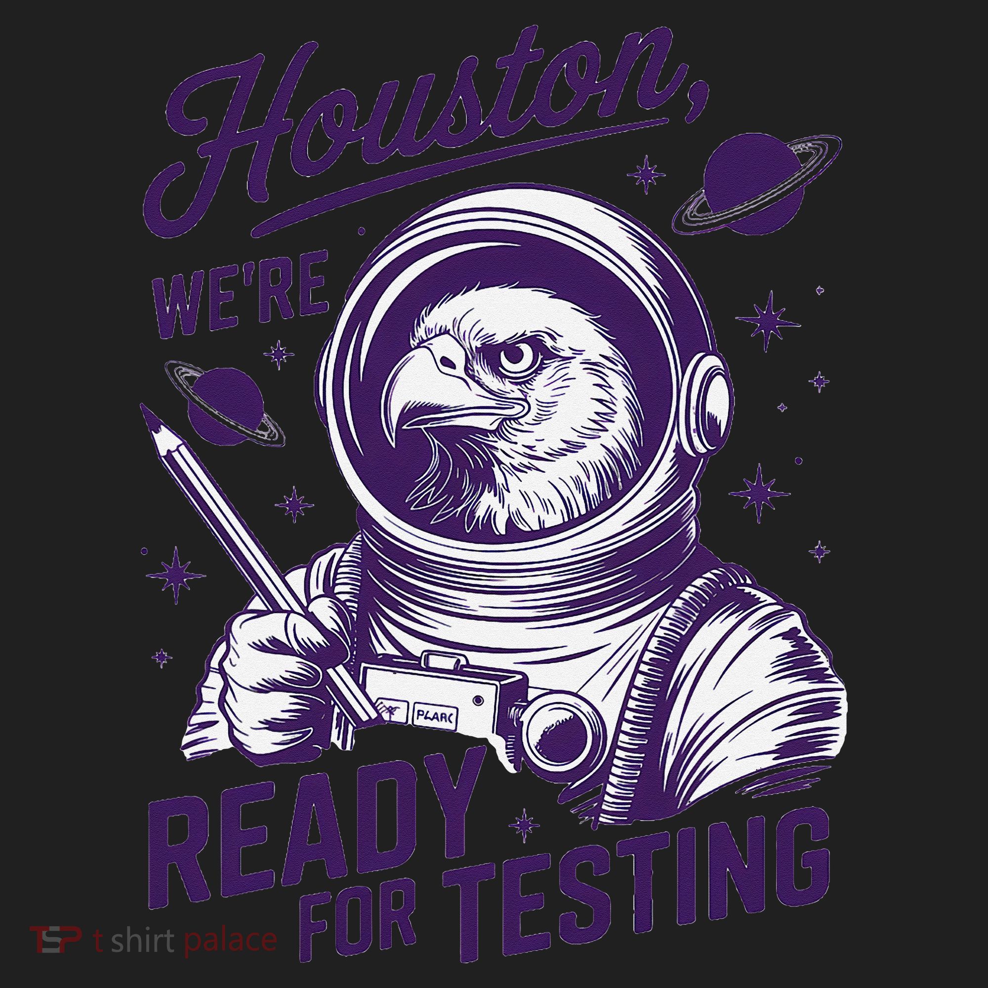Cool Eagle Astronaut Houston Were Ready For Testing Teacher Beanie