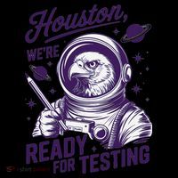 Cool Eagle Astronaut Houston Were Ready For Testing Teacher Coaster thumb 2