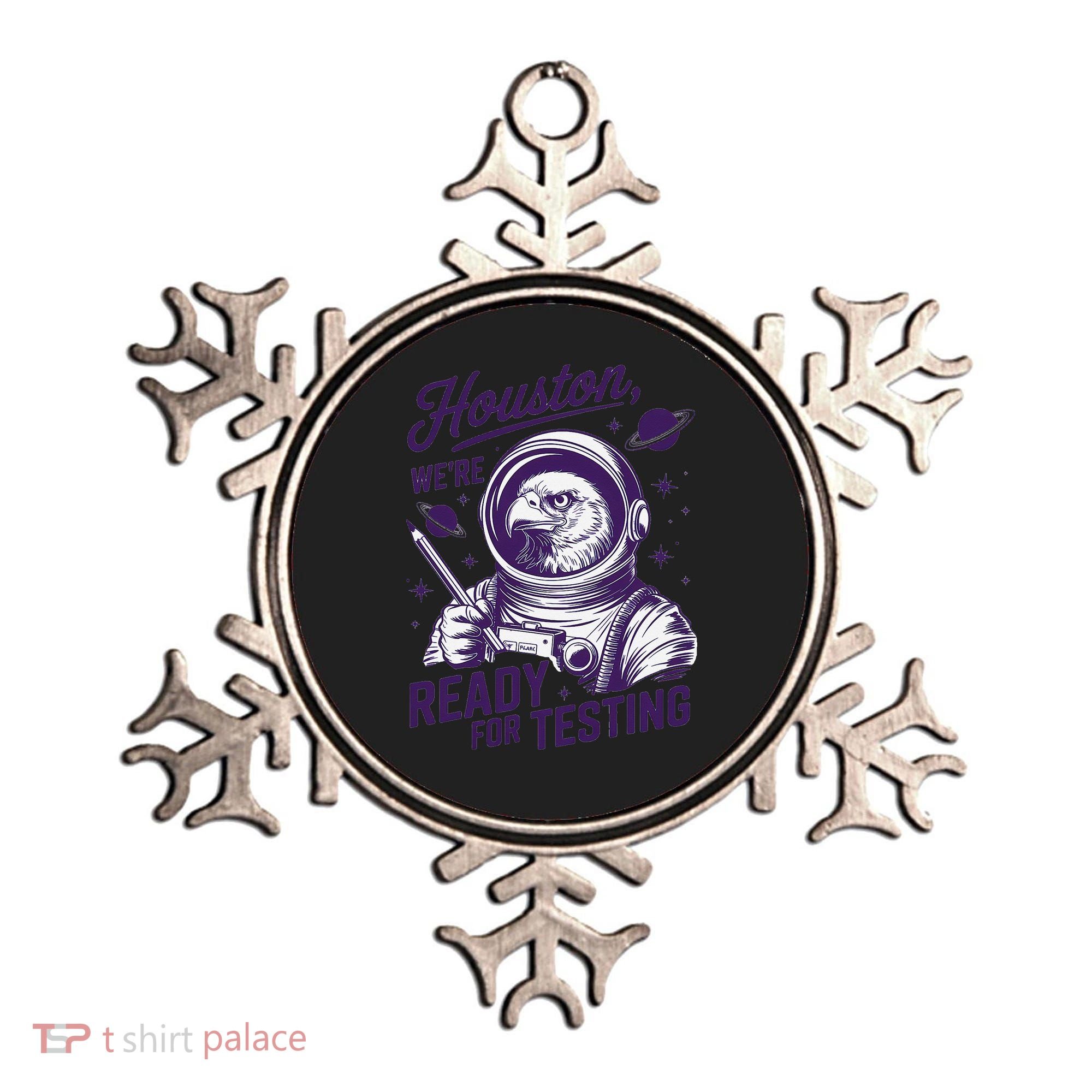 Cool Eagle Astronaut Houston Were Ready For Testing Teacher Ornament