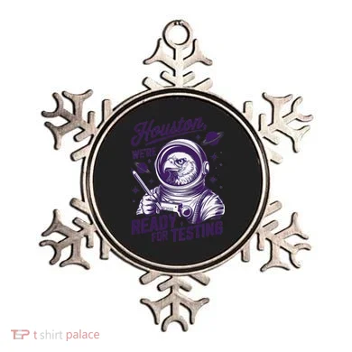Cool Eagle Astronaut Houston Were Ready For Testing Teacher Ornament