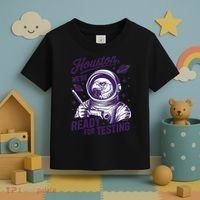 Cool Eagle Astronaut Houston Were Ready For Testing Teacher Toddler T-Shirt thumb 3