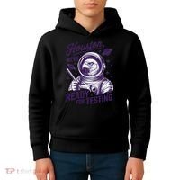 Cool Eagle Astronaut Houston Were Ready For Testing Teacher Kids Hoodie thumb 4
