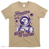 Cool Eagle Astronaut Houston Were Ready For Testing Teacher T-Shirt thumb 0
