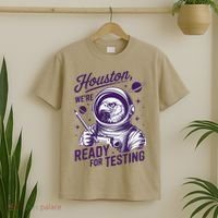 Cool Eagle Astronaut Houston Were Ready For Testing Teacher T-Shirt thumb 2