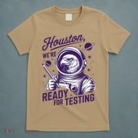 Cool Eagle Astronaut Houston Were Ready For Testing Teacher T-Shirt thumb 5