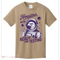 Cool Eagle Astronaut Houston Were Ready For Testing Teacher Kids T-Shirt thumb 0