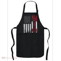 Car Enthusiast American Flag Piston Muscle Car Apron thumb 0