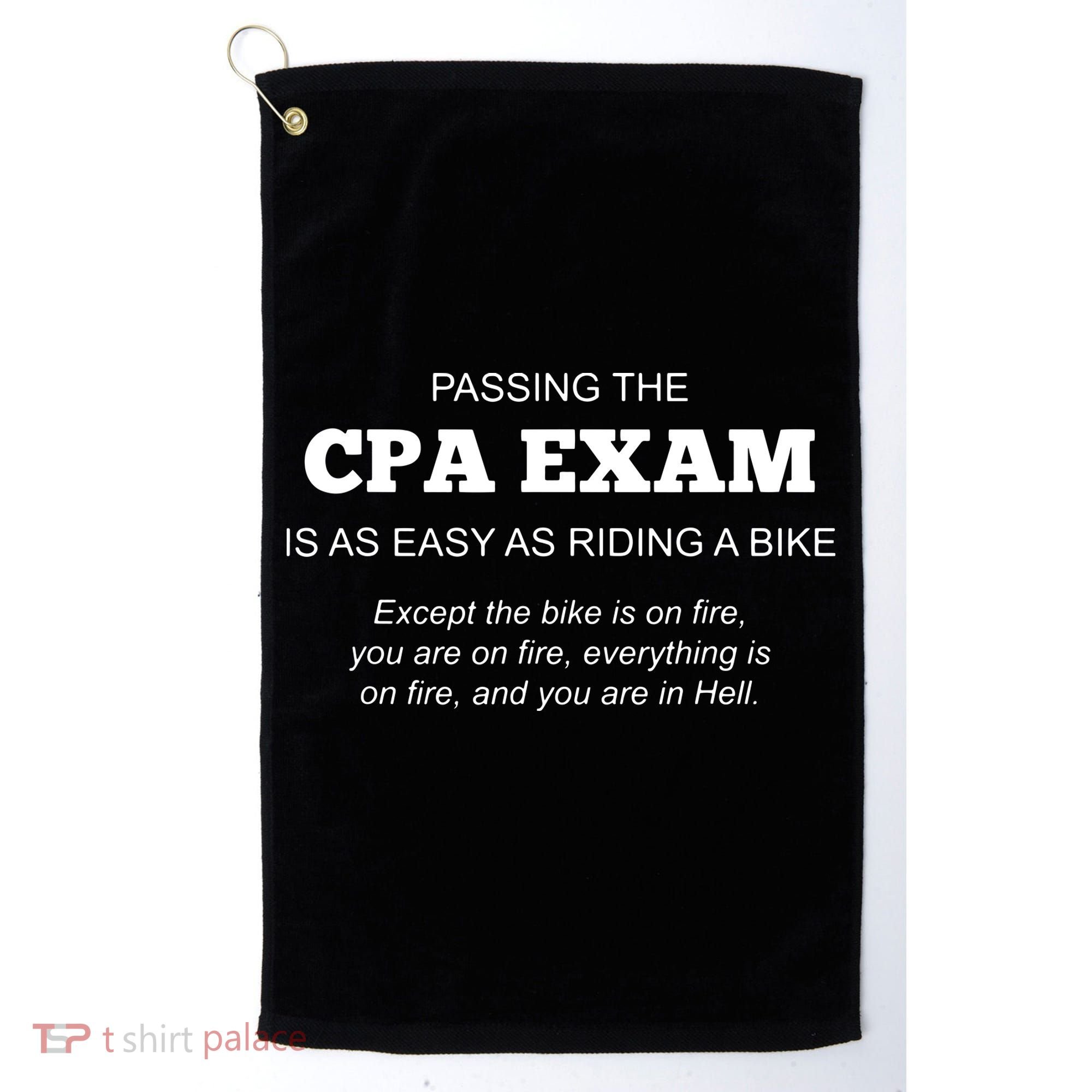 CPA Exam Accounting Major Certified Public Accountant Golf Towel