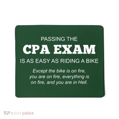 CPA Exam Accounting Major Certified Public Accountant Mousepad