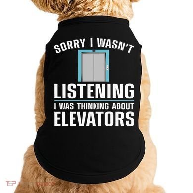 Cool Elevator Art Wo Inspector Mechanic Maintenance Doggie Tank