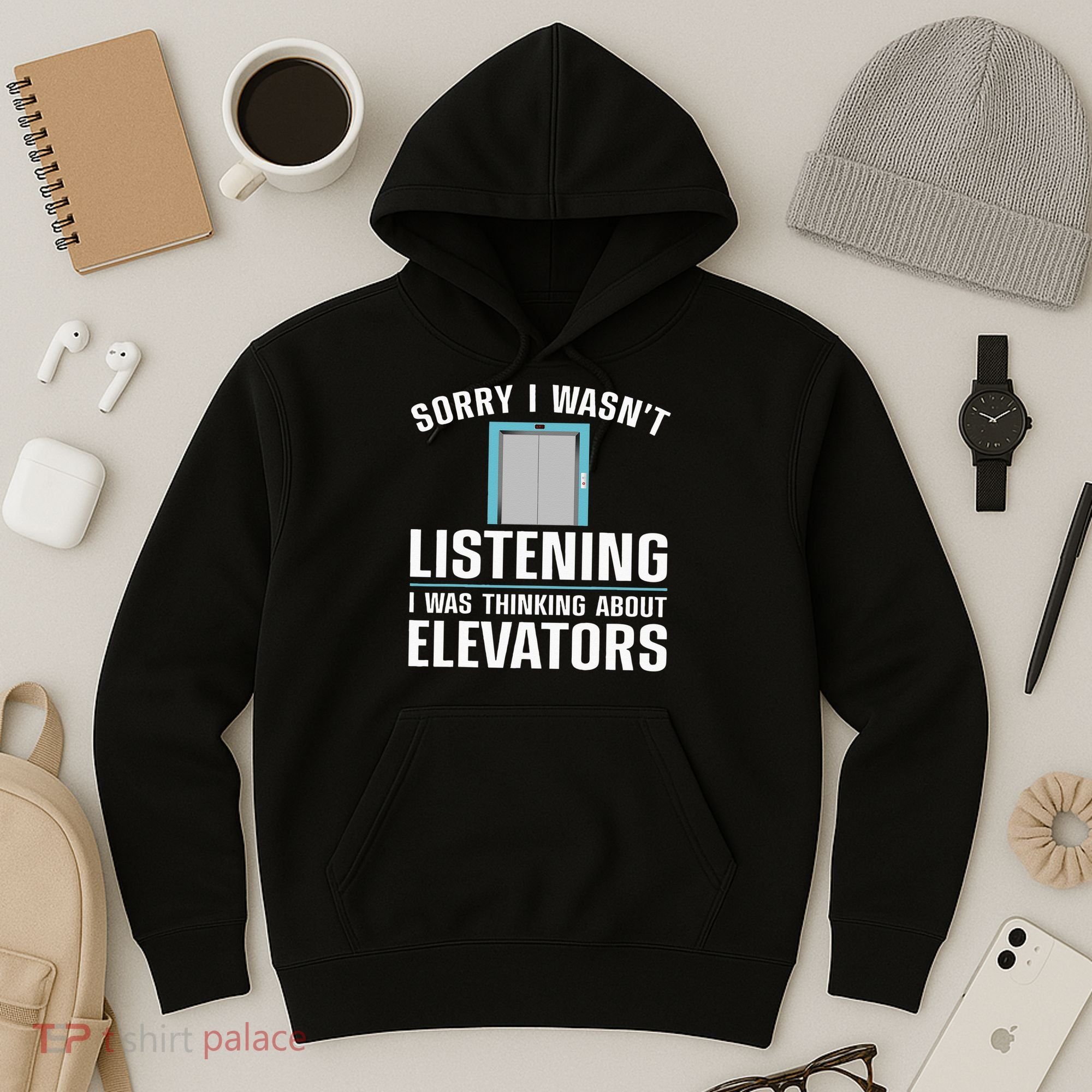 Cool Elevator Art Wo Inspector Mechanic Maintenance Hoodie