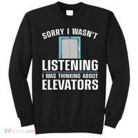 Cool Elevator Art Wo Inspector Mechanic Maintenance Sweatshirt thumb 0