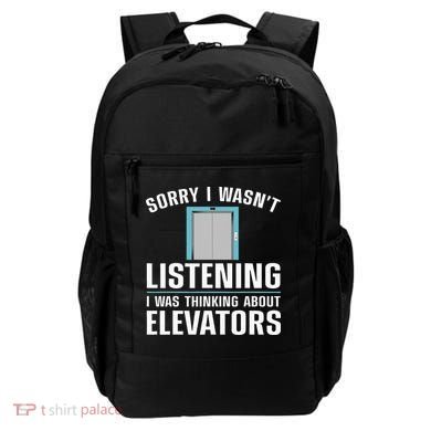 Cool Elevator Art Wo Inspector Mechanic Maintenance Backpack