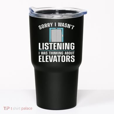 Cool Elevator Art Wo Inspector Mechanic Maintenance Tumbler