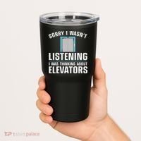 Cool Elevator Art Wo Inspector Mechanic Maintenance Tumbler thumb 2