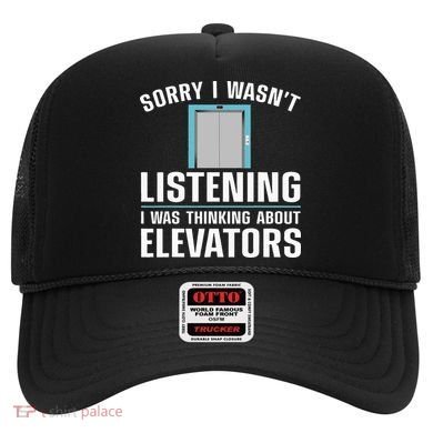 Cool Elevator Art Wo Inspector Mechanic Maintenance Hat