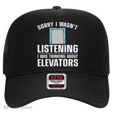 Cool Elevator Art Wo Inspector Mechanic Maintenance Hat