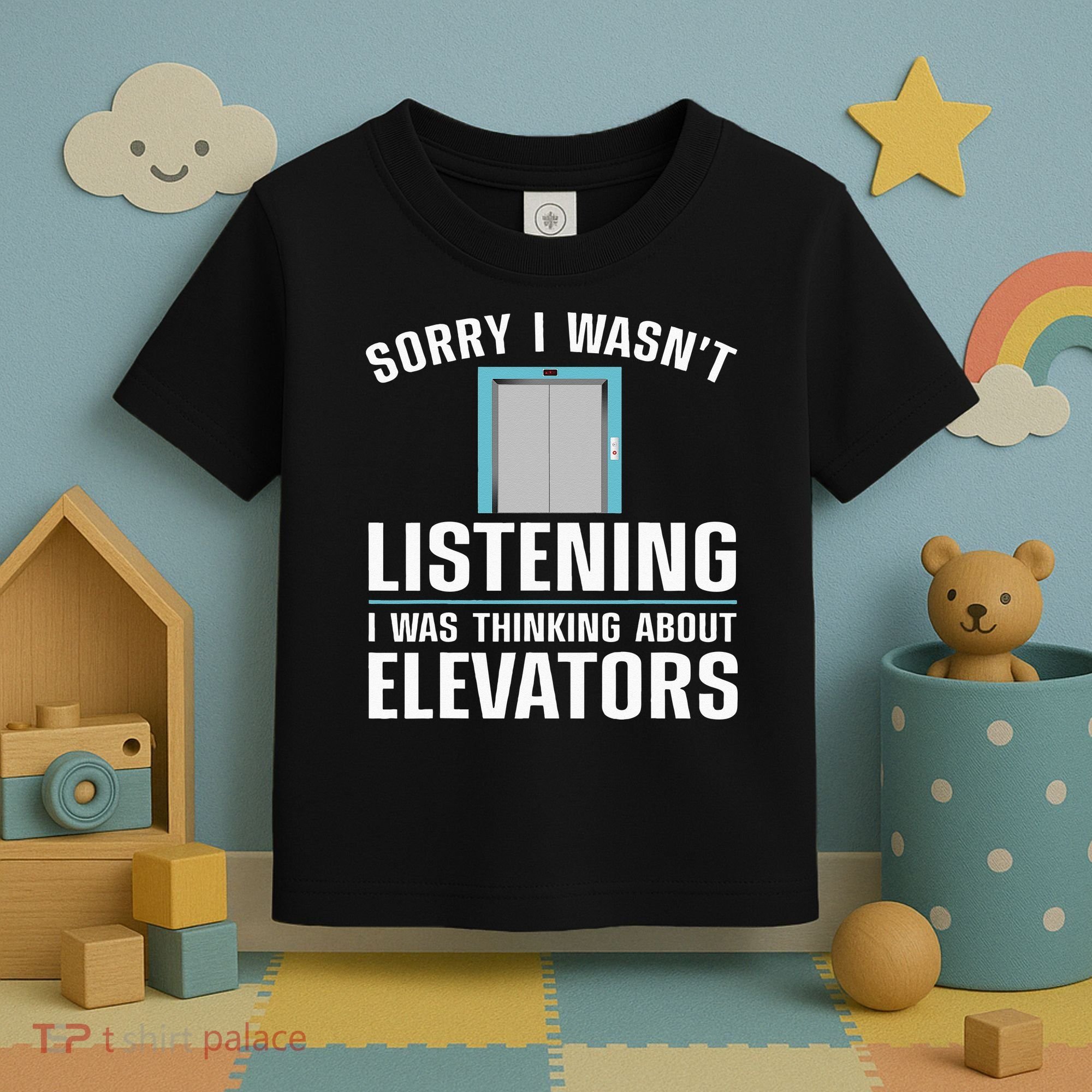 Cool Elevator Art Wo Inspector Mechanic Maintenance Toddler T-Shirt