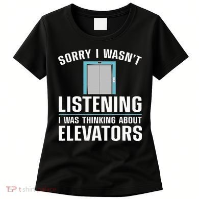 Cool Elevator Art Wo Inspector Mechanic Maintenance Women's T-Shirt