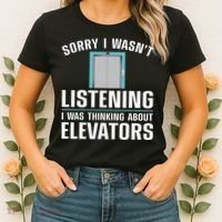 Cool Elevator Art Wo Inspector Mechanic Maintenance Women's T-Shirt thumb 2