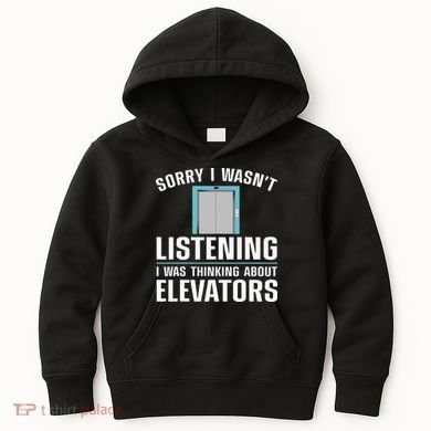 Cool Elevator Art Wo Inspector Mechanic Maintenance Kids Hoodie