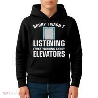 Cool Elevator Art Wo Inspector Mechanic Maintenance Kids Hoodie thumb 4