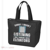 Cool Elevator Art Wo Inspector Mechanic Maintenance Tote Bag thumb 3