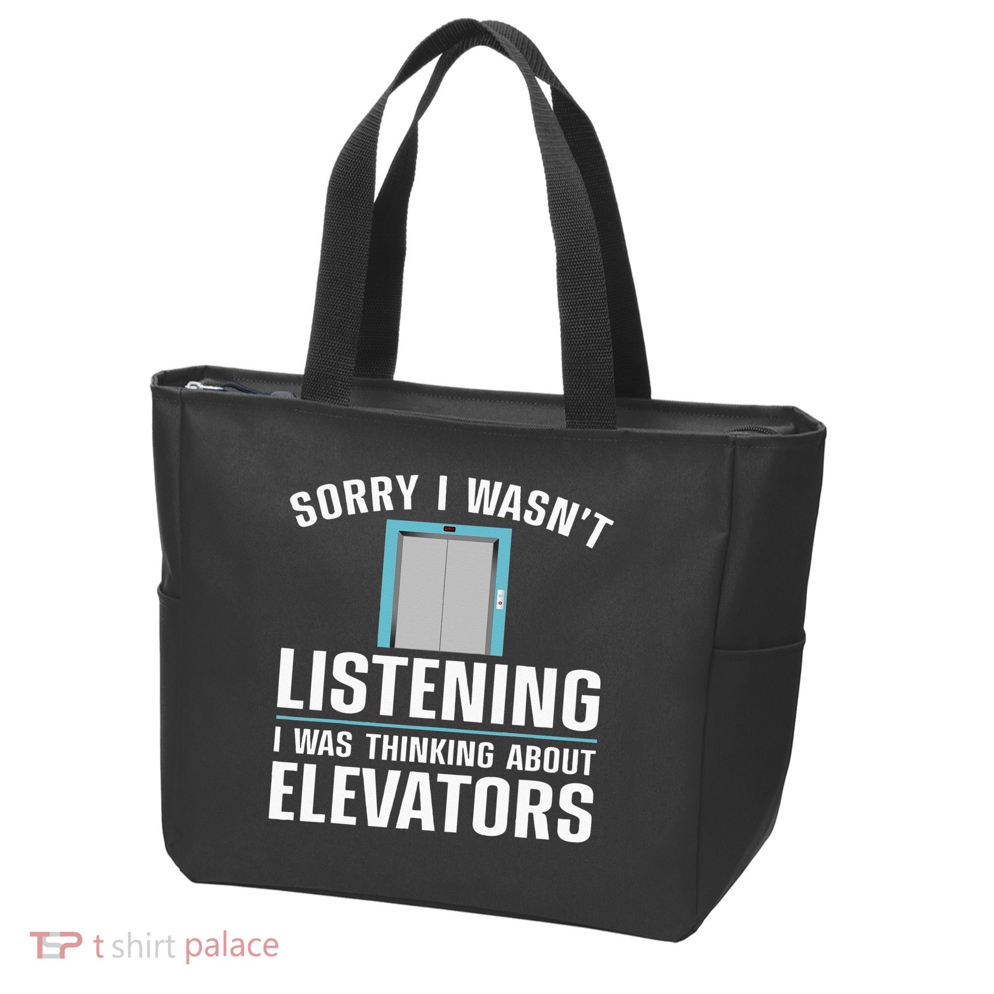 Cool Elevator Art Wo Inspector Mechanic Maintenance Tote Bag