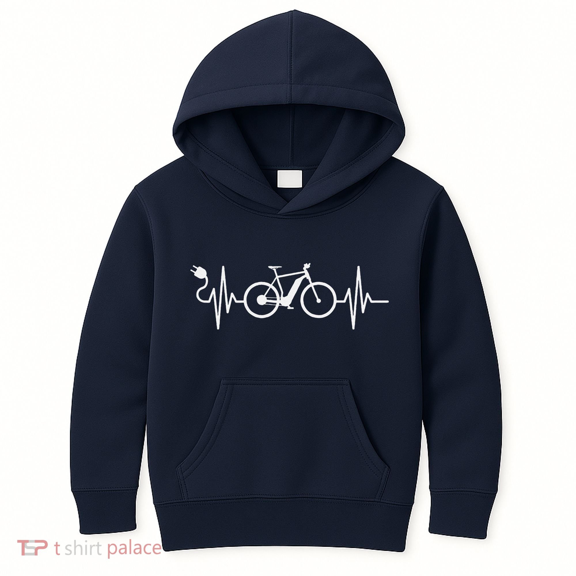 Cycling Electric Bicycle Cyclist Ebike Kids Hoodie