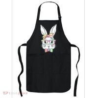 Cute Easter Bunny Pastel Tie Dye Bow Tie Glasses Apron thumb 0