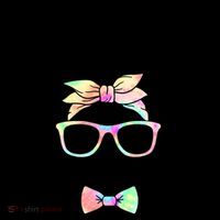 Cute Easter Bunny Pastel Tie Dye Bow Tie Glasses Coffee Mug thumb 5