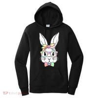 Cute Easter Bunny Pastel Tie Dye Bow Tie Glasses Women's Hoodie thumb 0